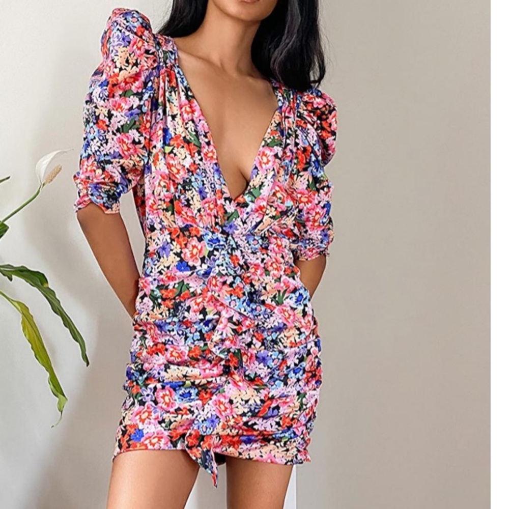 Bouquet Mini Dress Cobalt | Womens For Love & Lemons Cocktail Dress